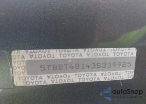 2003 Toyota Tundra Access Cab Limited из США, поврежденный, VIN 5TBBT48143S339925